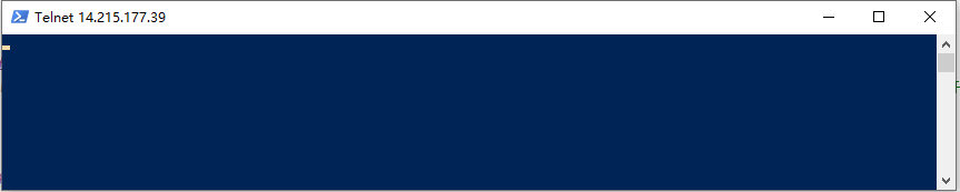 Telnet百度443结果